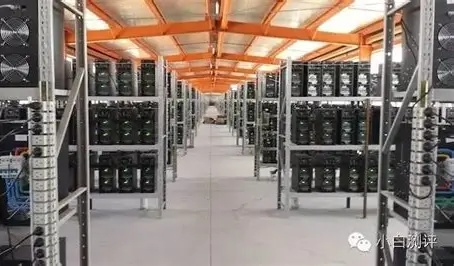 Modern mining farm equipped with state-of-the-art cooling systems