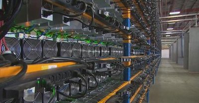 An expansive Canadian mining farm hosting multiple miners and rigs