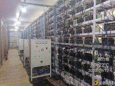 A state-of-the-art mining farm equipped with advanced technology